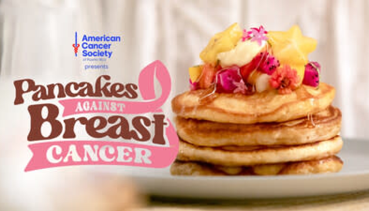 "Pancakes against Breats Cancer"-Kampagnen-Visual